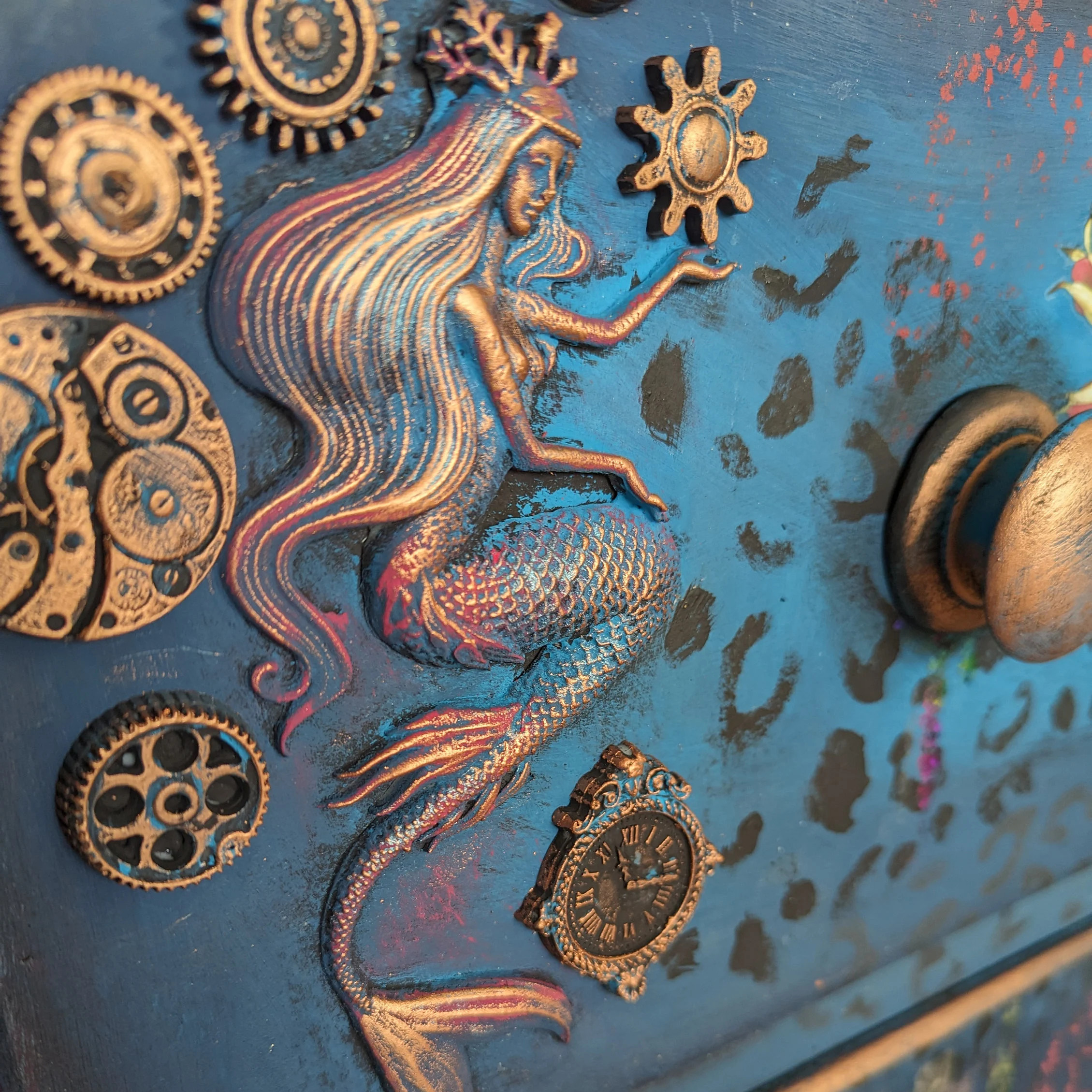 Victorian Gothic Mystic Garden Mixed Media Aesthetic Entryway Locker