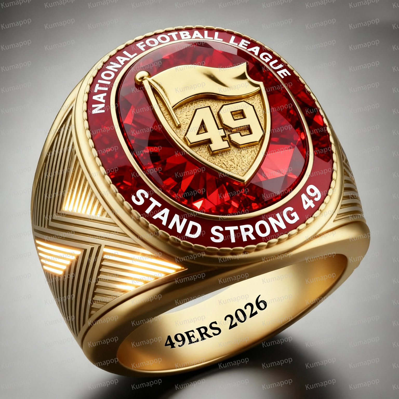 SF GOLD-RUSH 49ers Exclusive Custom Luxury Ring