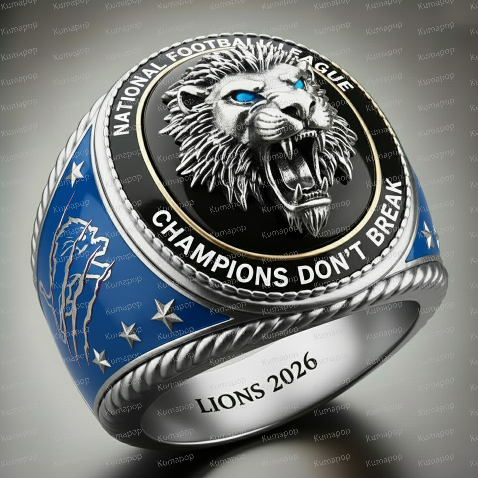 DET LION-FANG Lions Exclusive Custom Luxury Ring