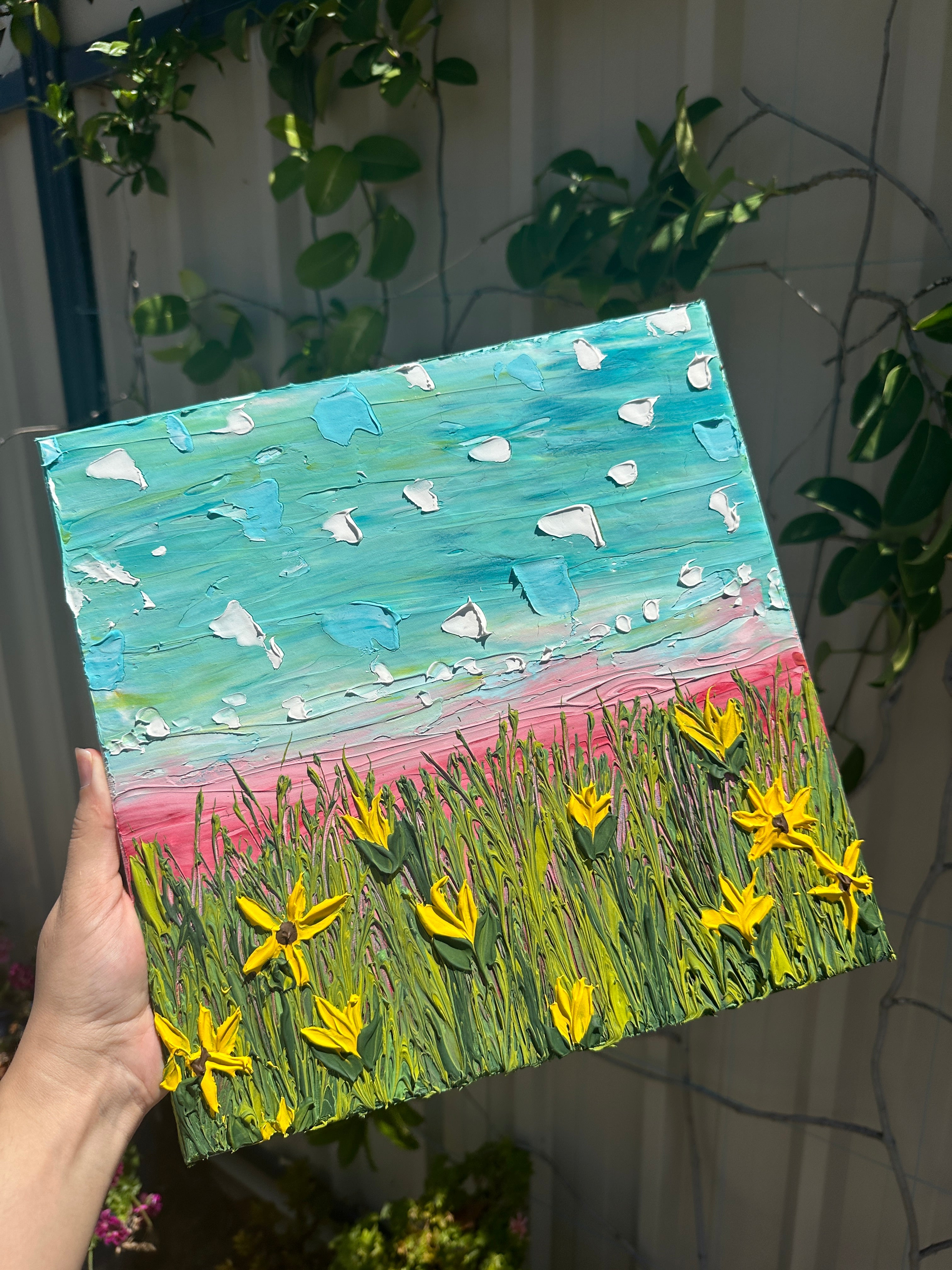 Blue Skies, Golden Blooms