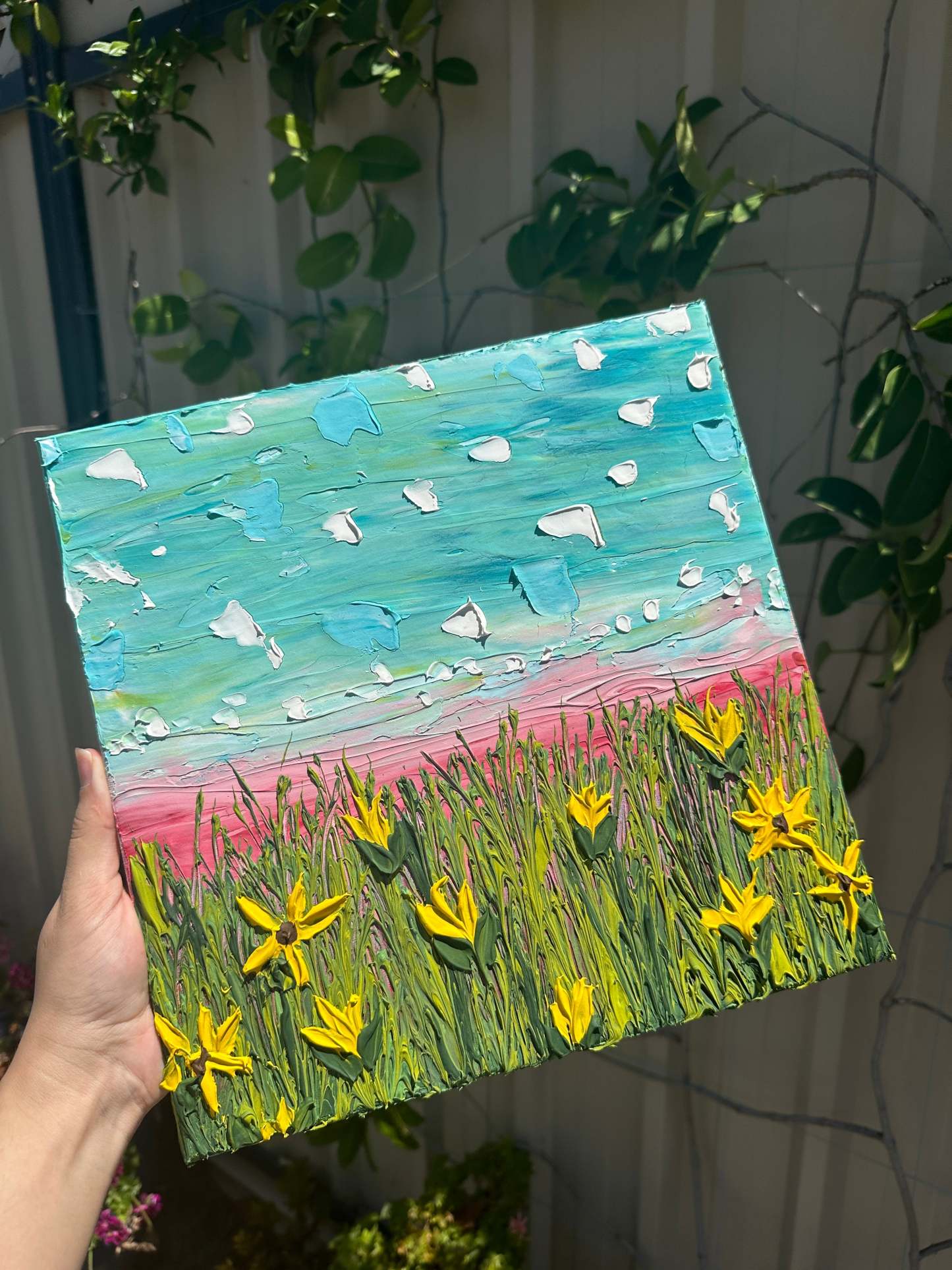 Blue Skies, Golden Blooms