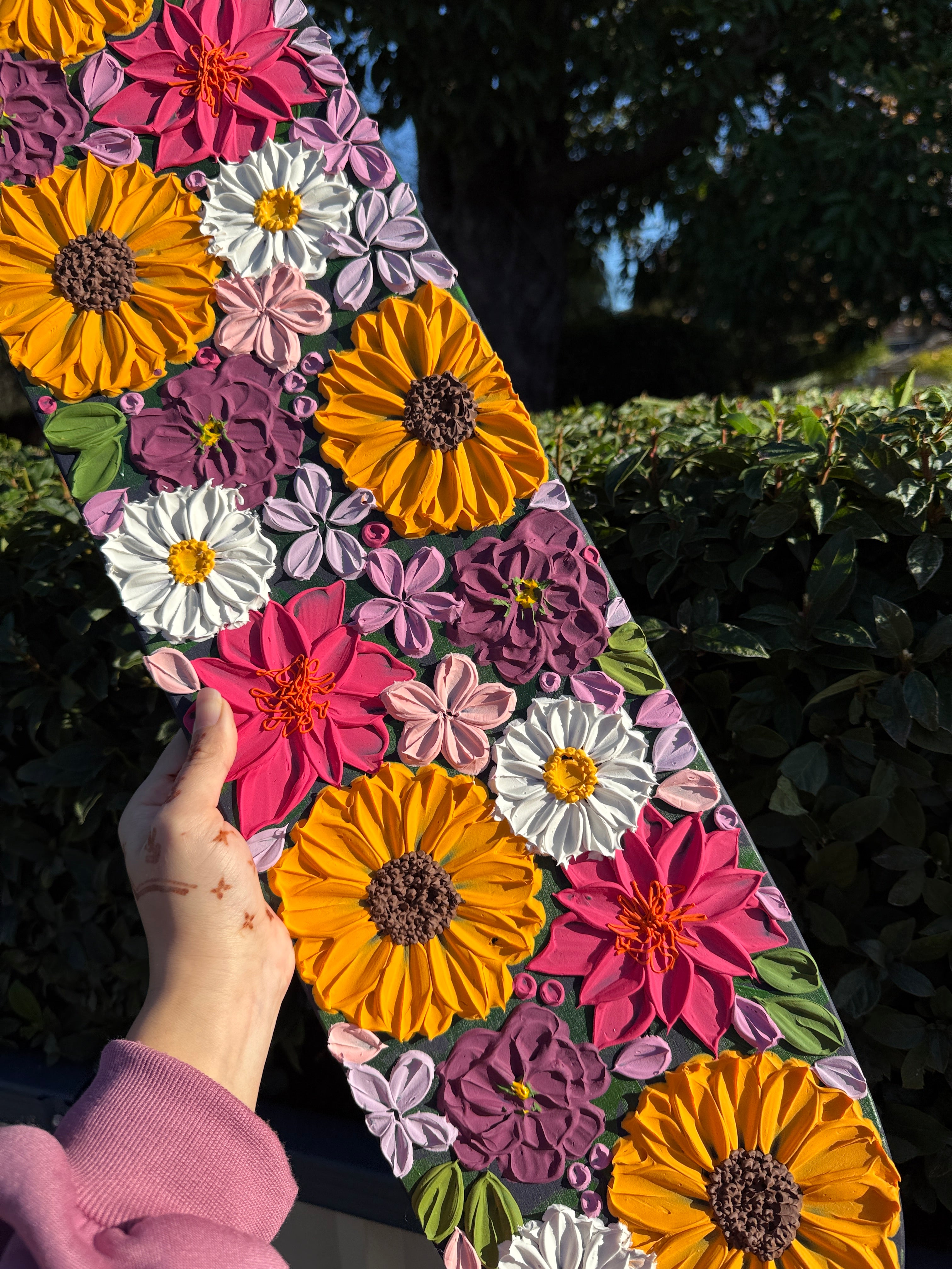 Luminous Blossoms - Skateboard