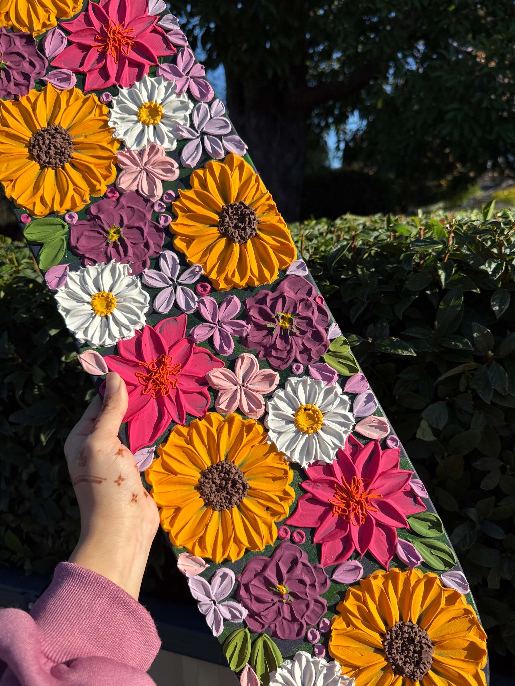 Luminous Blossoms - Skateboard