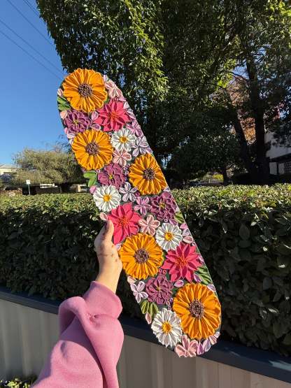 Luminous Blossoms - Skateboard
