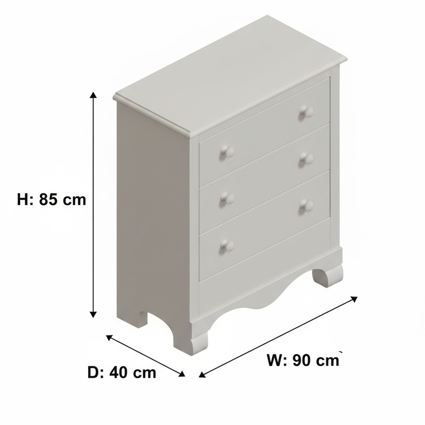 Bohemian Folk Art Hand Painted Floral Navy Blue Wooden Locker