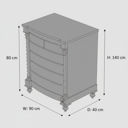 Victorian Gothic Botanical Mixed Media Artistic Dark Wood Locker