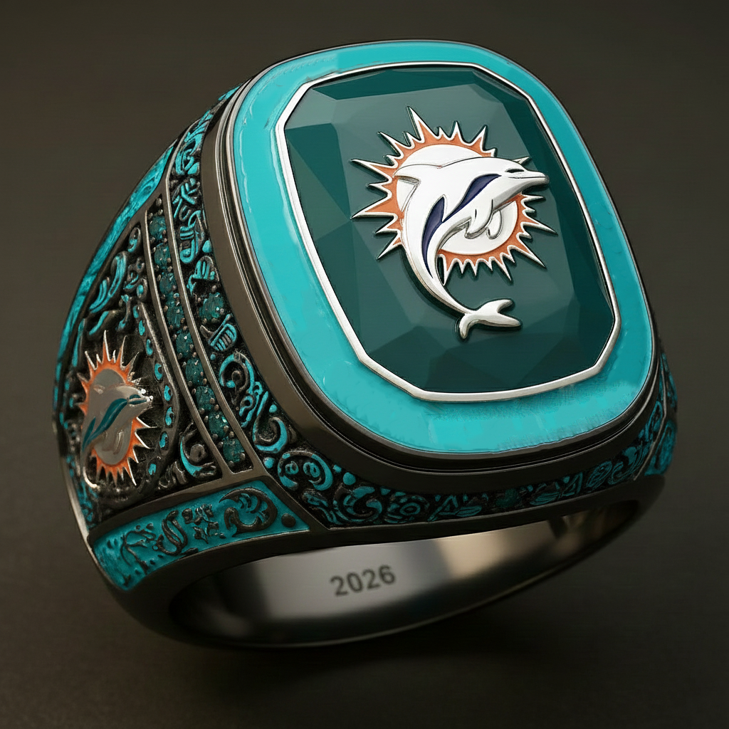 MIA DEEP-SEA Dolphins Exclusive Custom Luxury Ring