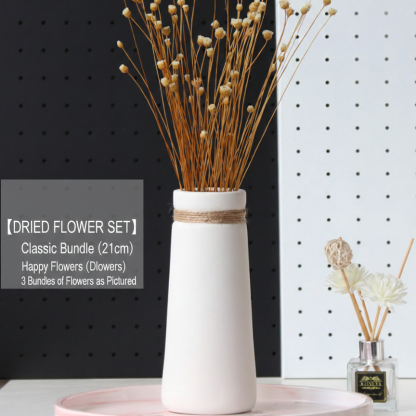 Minimalist Matte White Ceramic Flower Arrangement Home Decor Tall Vase