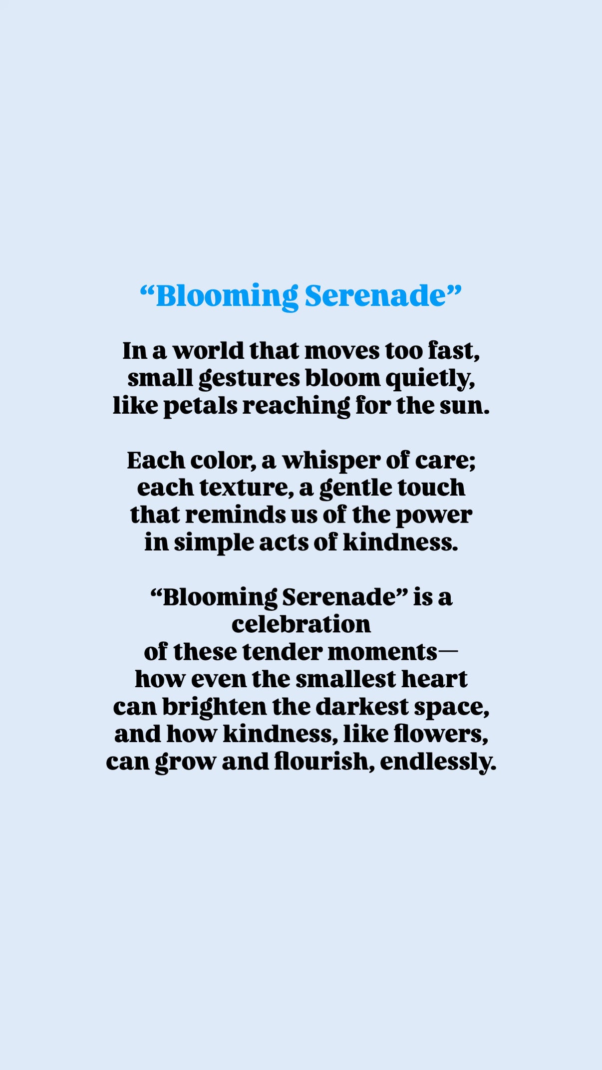 Blooming Serenade
