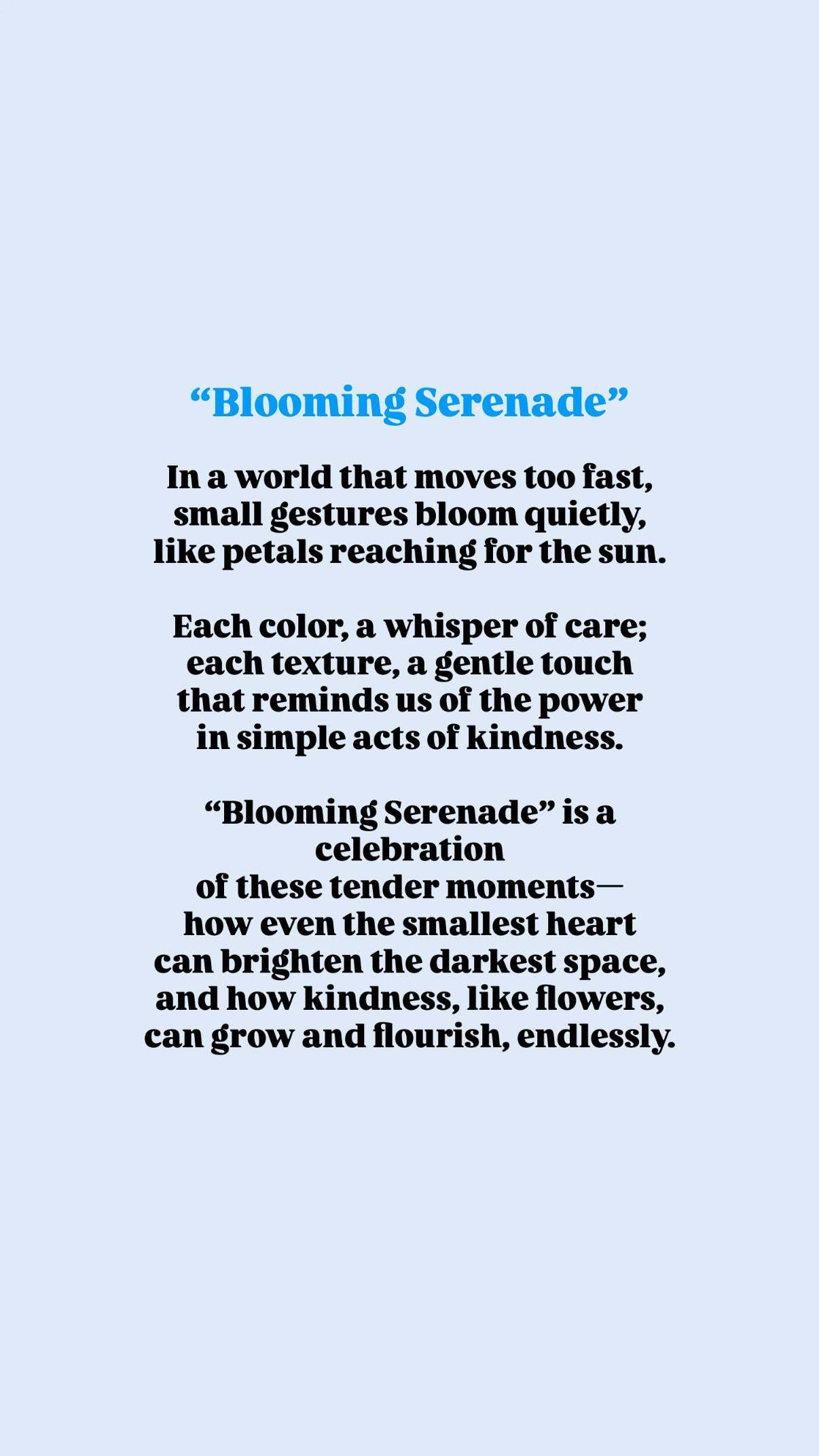Blooming Serenade