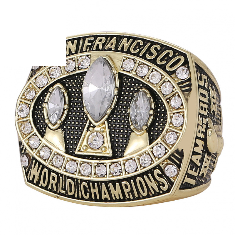 Classic Diamond Studded Commemorative Championship Victory Ring