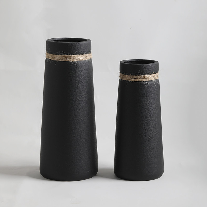 Minimalist Matte White Ceramic Flower Arrangement Home Decor Tall Vase