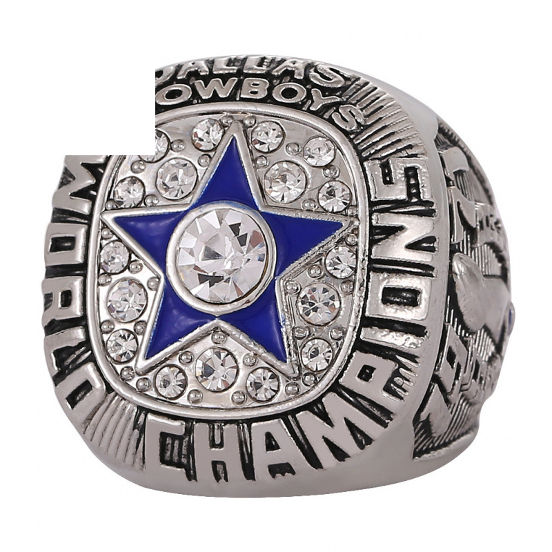 Large Gemstone Star Style Commemorative Trophy Ring