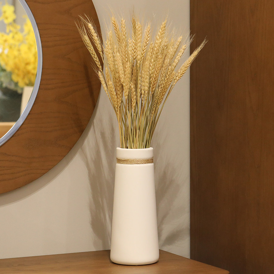 Minimalist Matte White Ceramic Flower Arrangement Home Decor Tall Vase