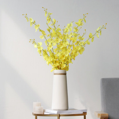 Minimalist Matte White Ceramic Flower Arrangement Home Decor Tall Vase