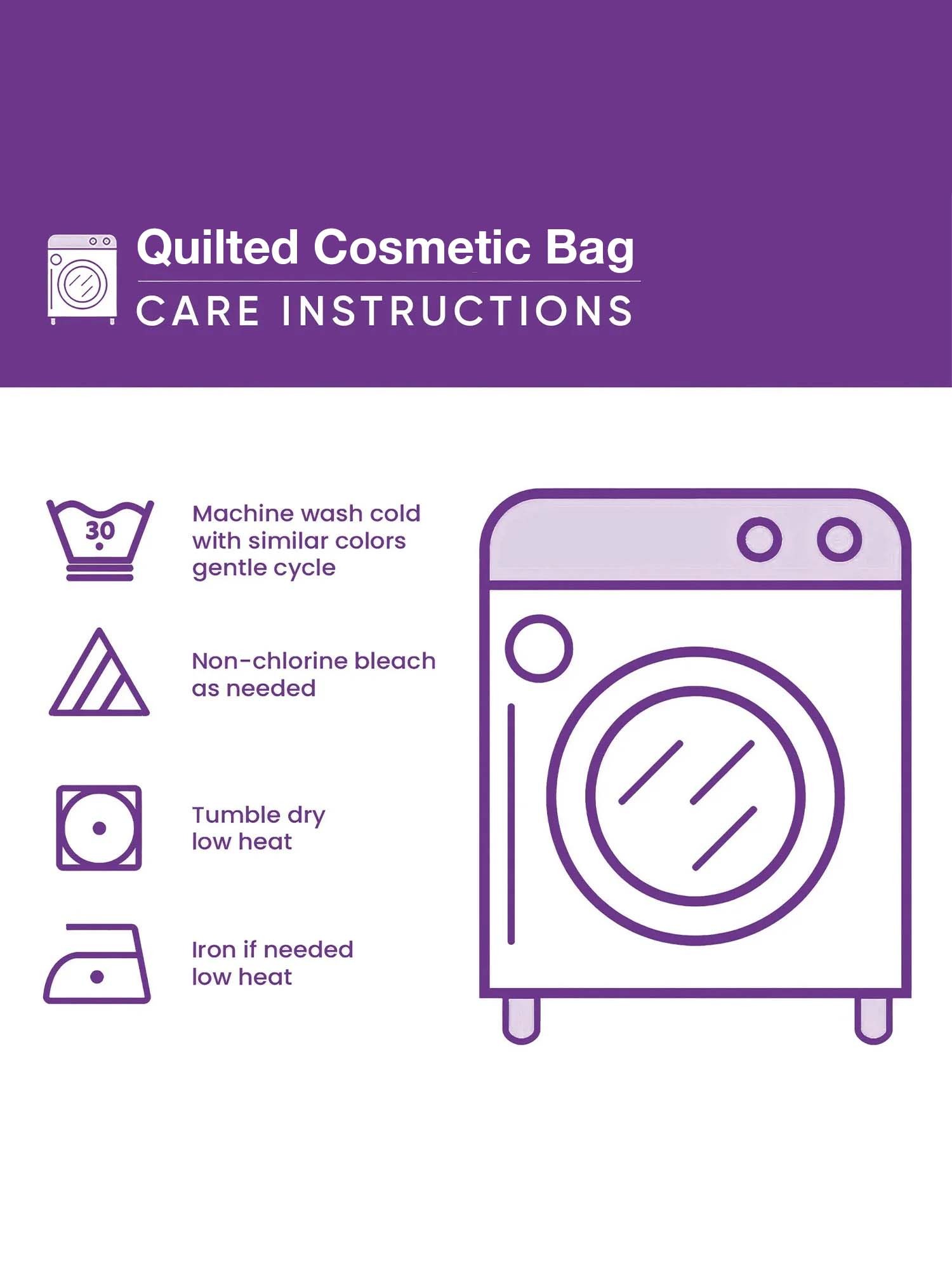 Hippie Van Cotton Quilted Cosmetic Bag