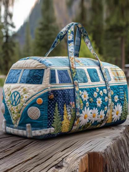 Blossom Path Quilted Duffle Bag