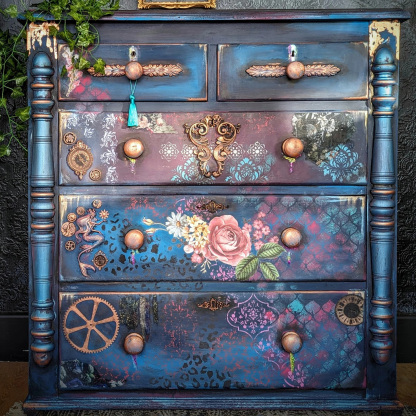 Victorian Gothic Mystic Garden Mixed Media Aesthetic Entryway Locker