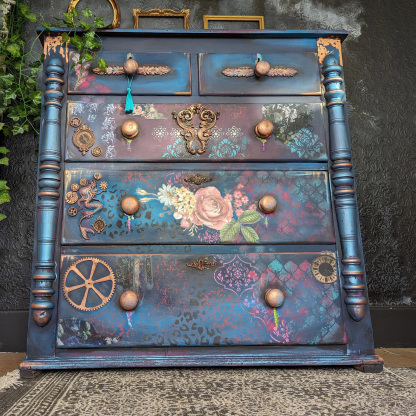 Victorian Gothic Mystic Garden Mixed Media Aesthetic Entryway Locker