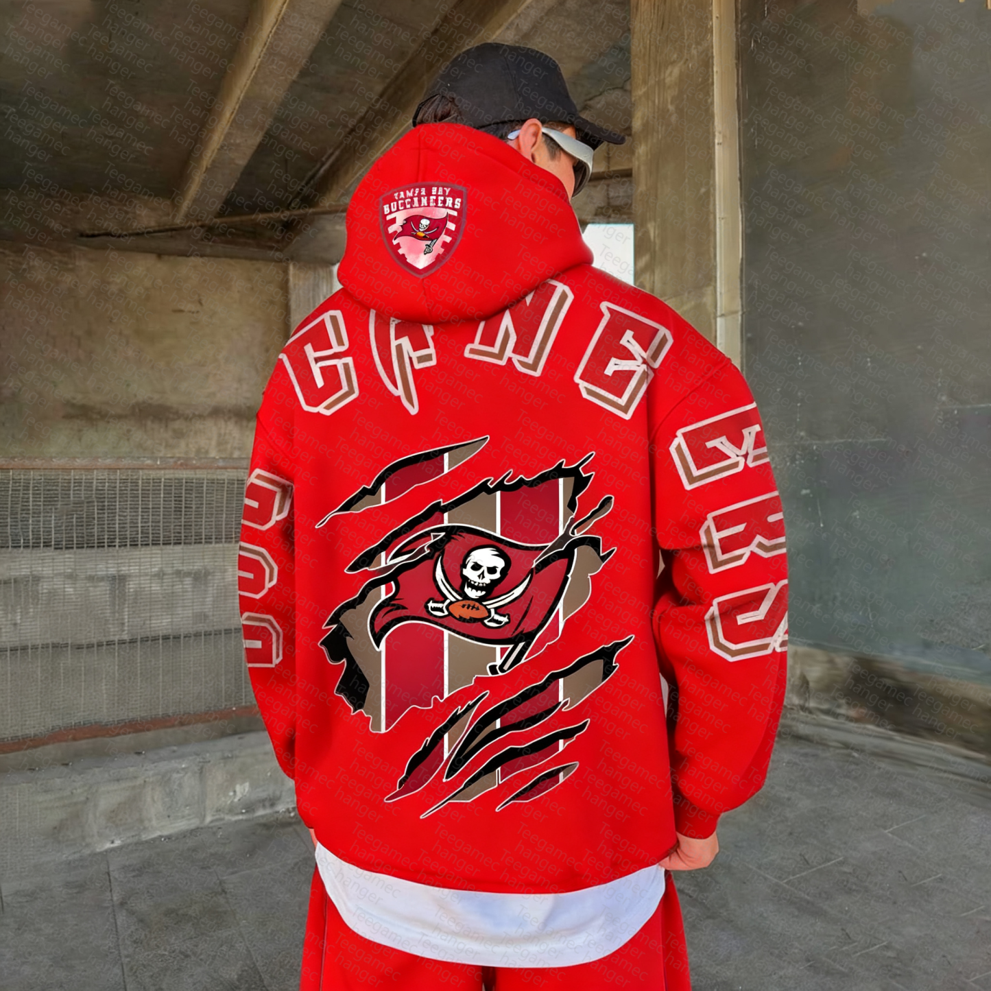 Unisex "NFL" Graphic Streetwear Vintage Plush Hoodie