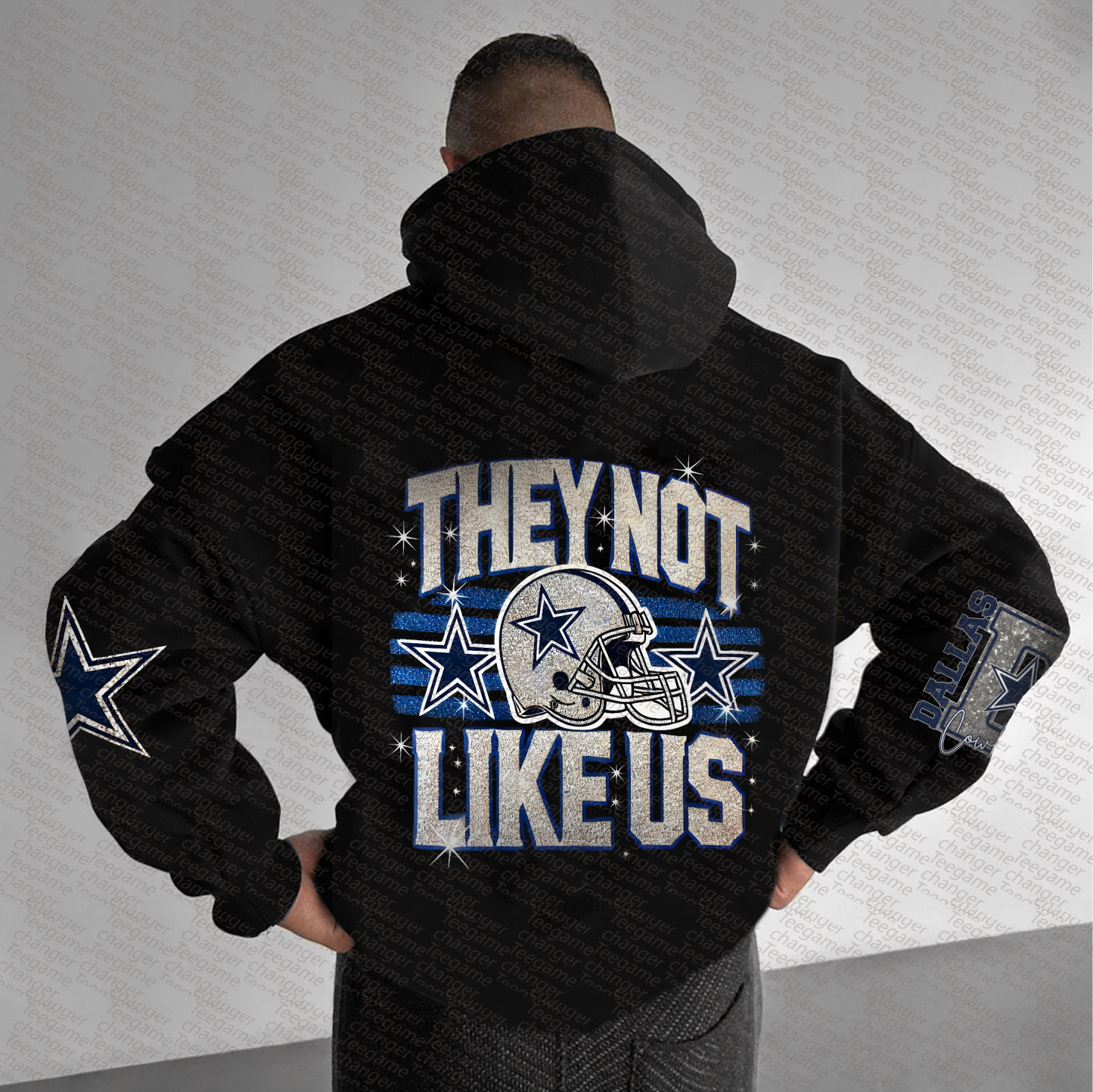 Unisex "NFL" Graphic Streetwear Vintage Plush Hoodie