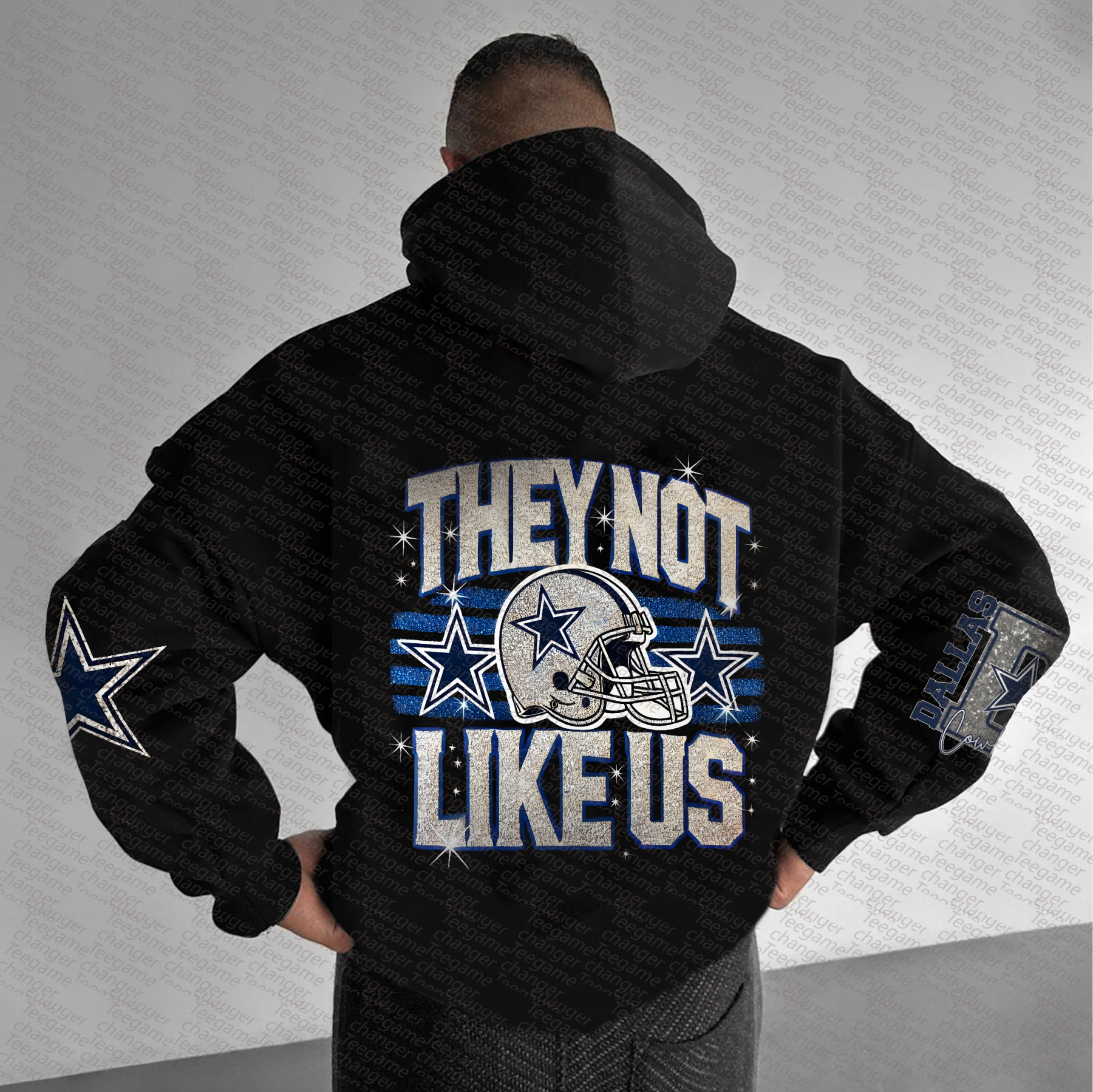 Unisex "NFL" Graphic Streetwear Vintage Plush Hoodie