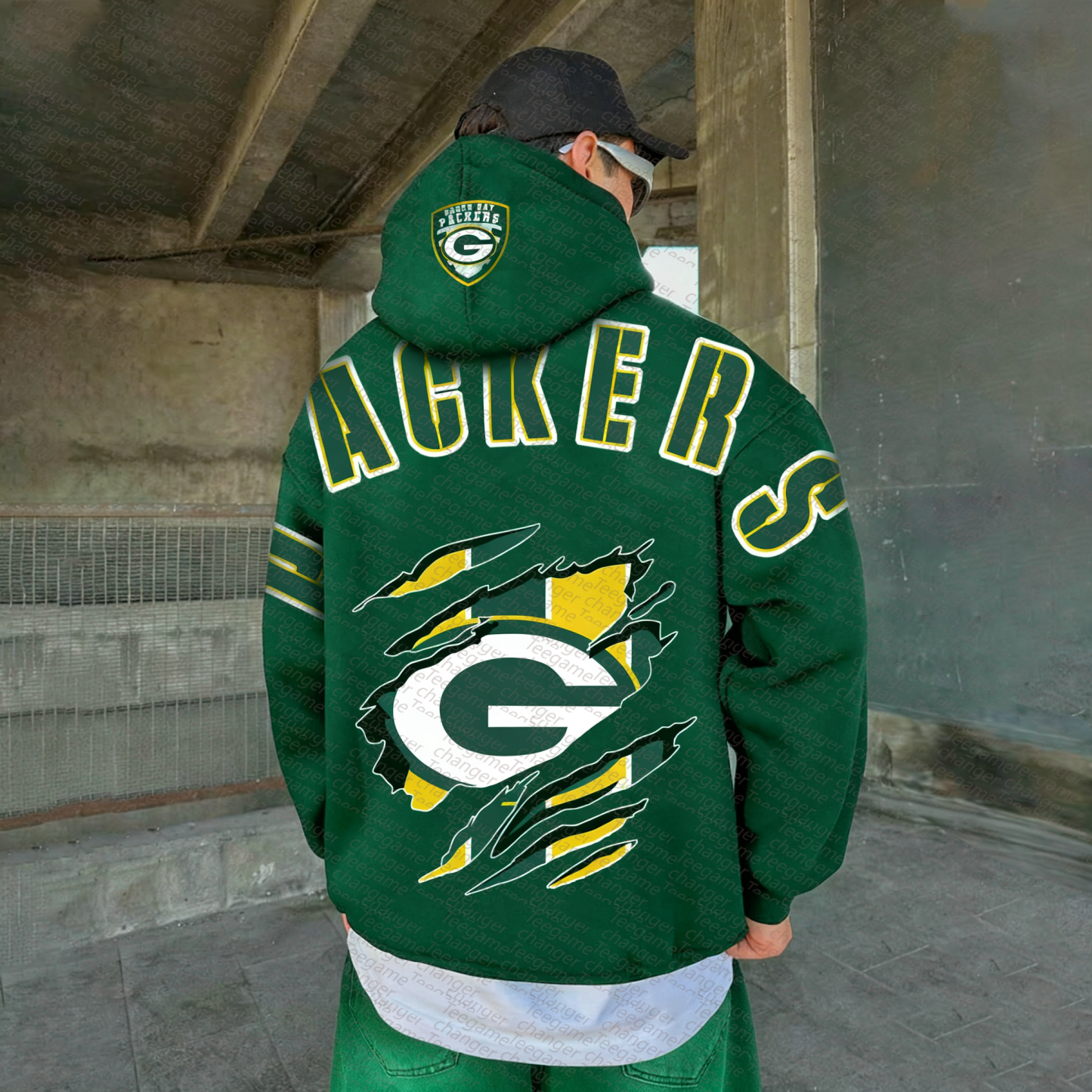 Unisex "NFL" Graphic Streetwear Vintage Plush Hoodie