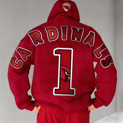 Unisex "Arizona Cardinals" Graphic Streetwear Vintage Plush Hoodie