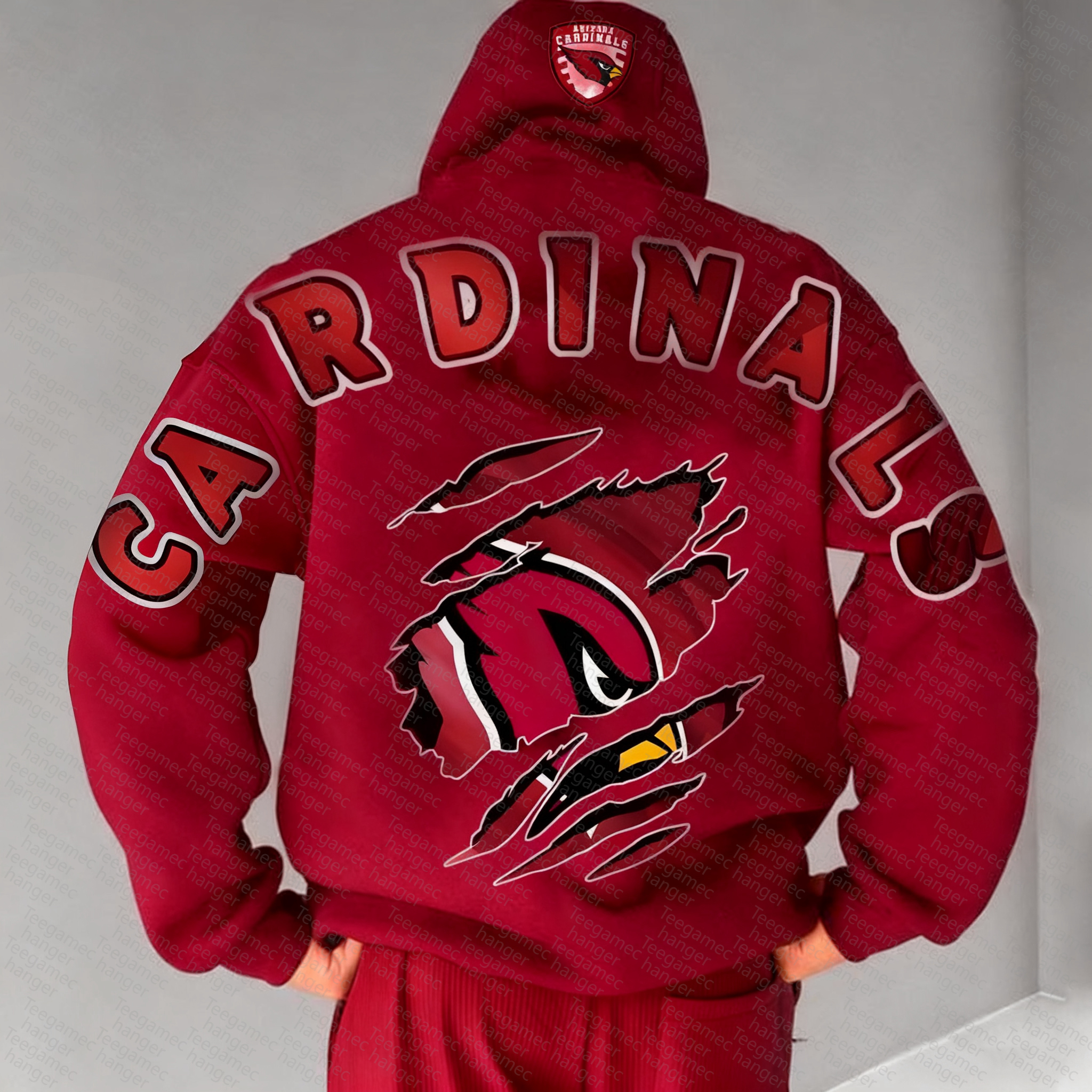 Unisex "Arizona Cardinals" Graphic Streetwear Vintage Plush Hoodie