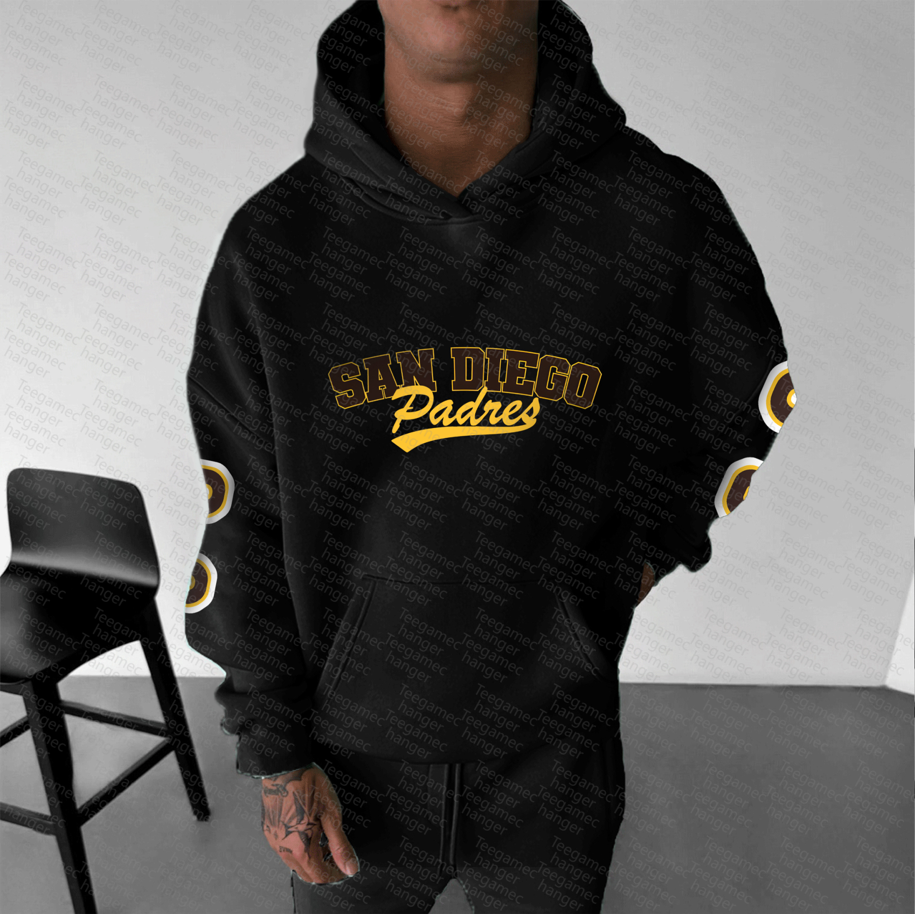 Unisex "Chicago Cubs" Graphic Streetwear Vintage Plush Hoodie