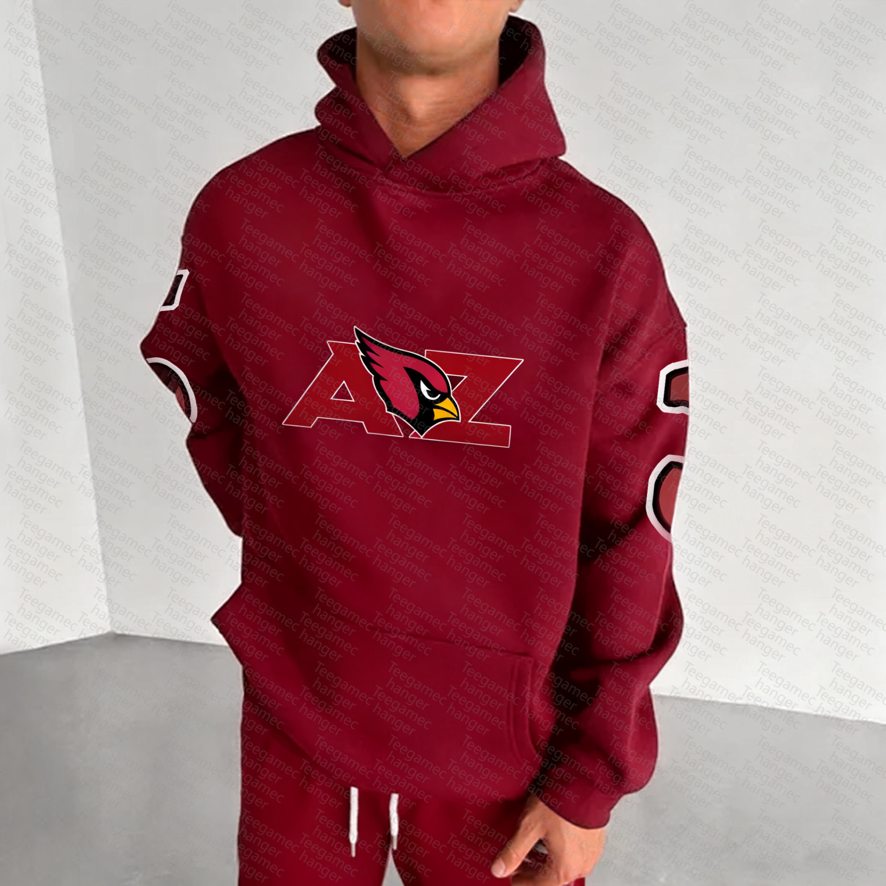 Unisex "Arizona Cardinals" Graphic Streetwear Vintage Plush Hoodie