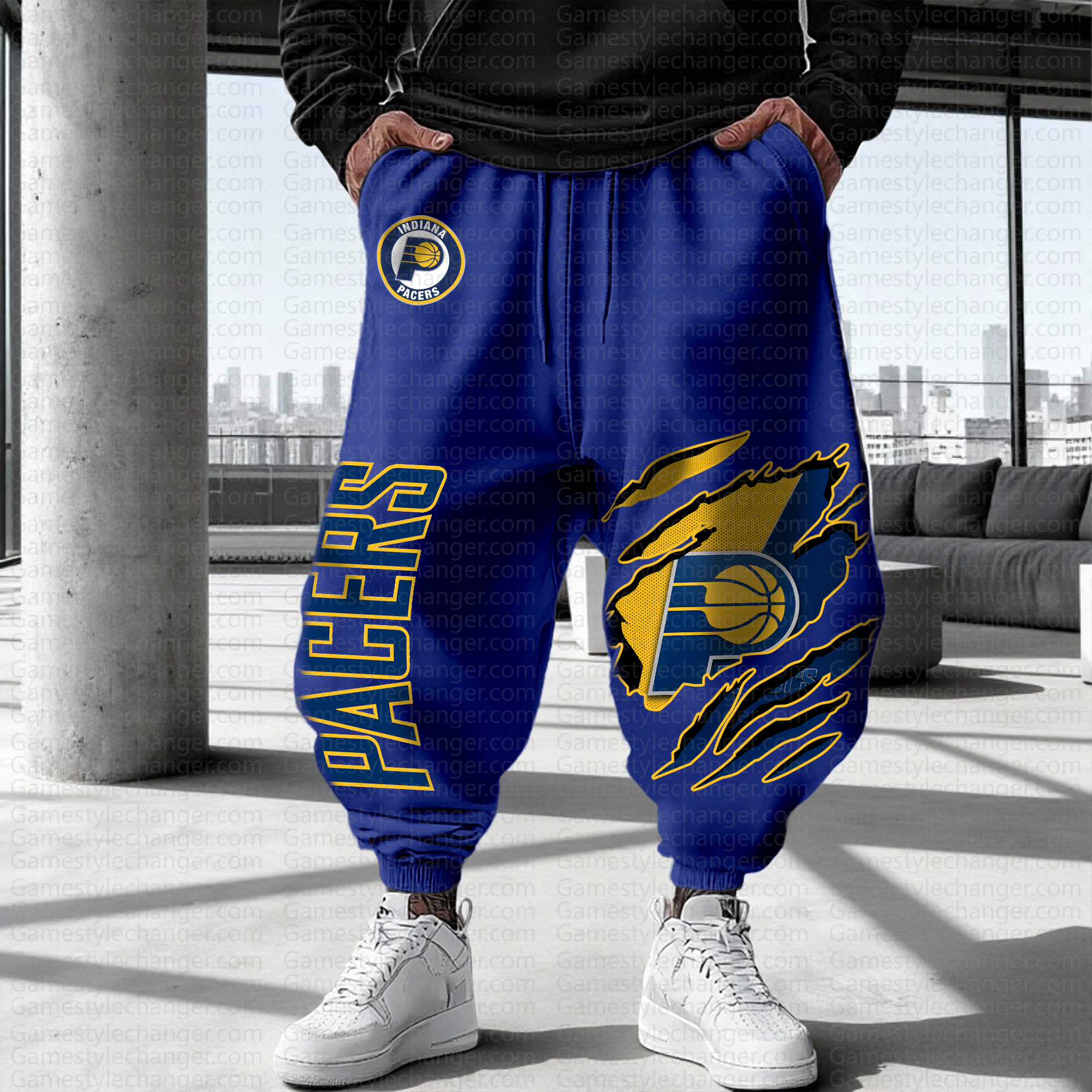 Unisex  Casual  Streetwear Plush Pants