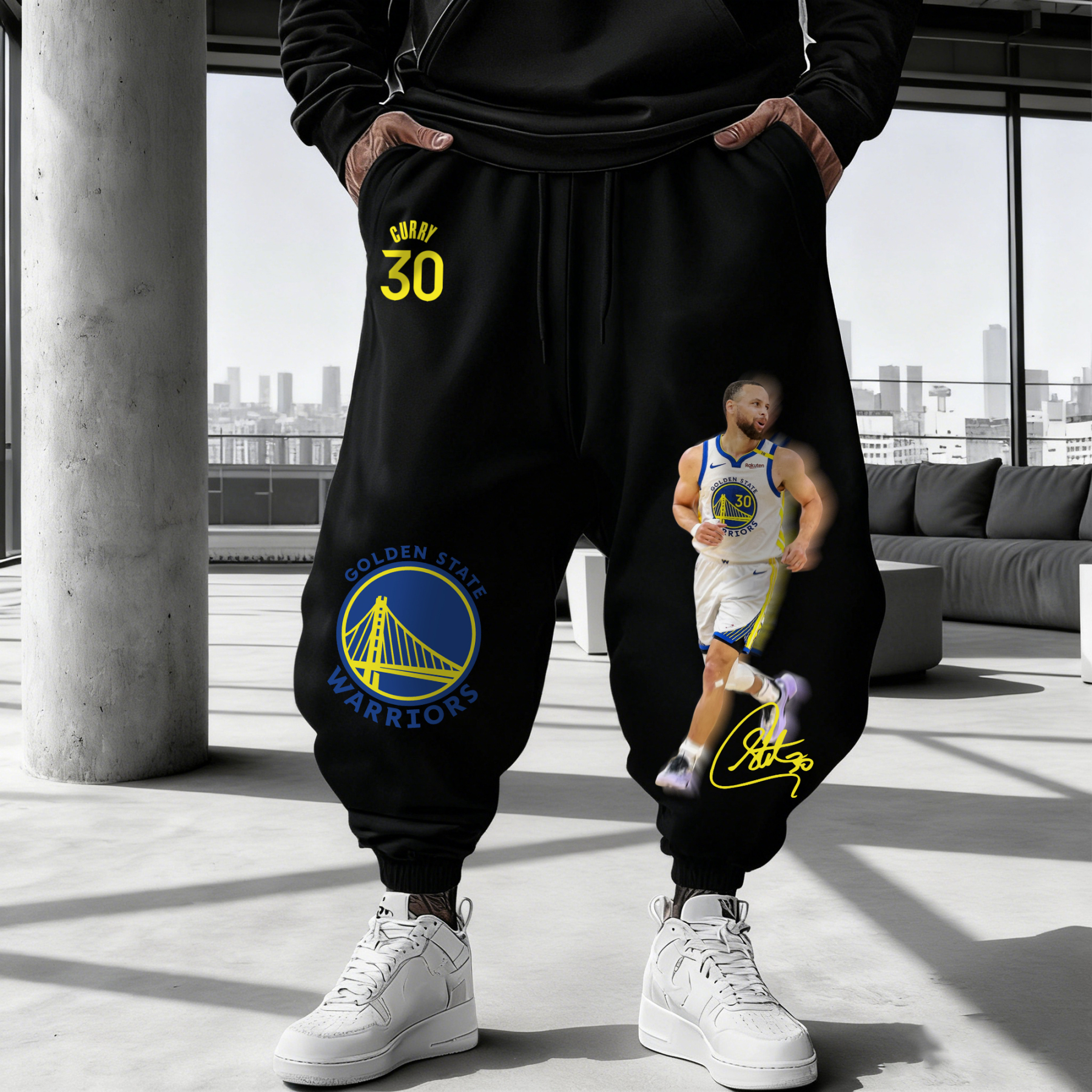 Unisex Casual Streetwear Plush Pants