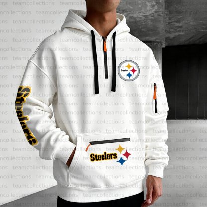 Unisex "Pittsburgh Steelers " Graphic Streetwear Vintage Plush Hoodie