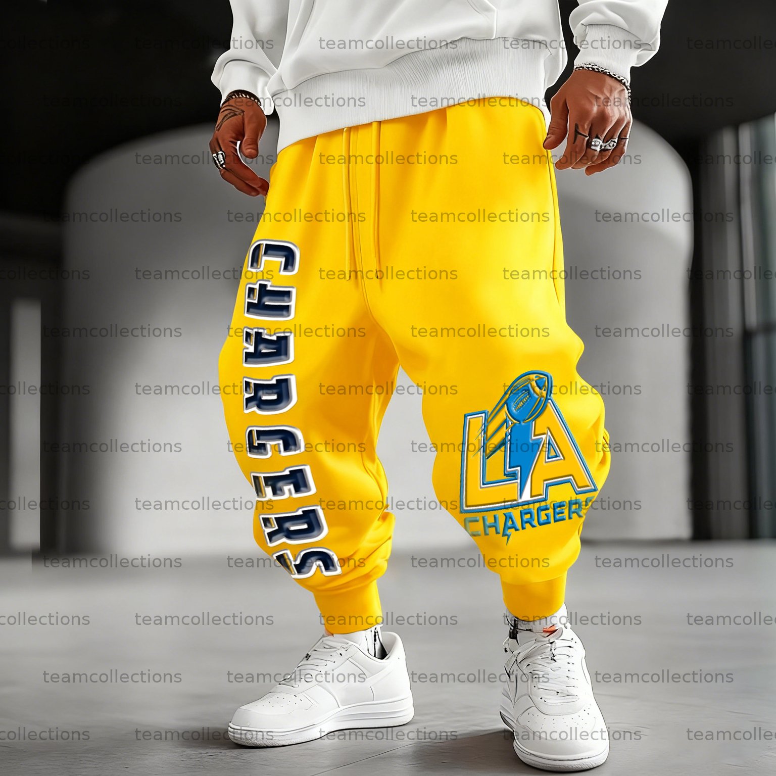 Unisex  “Los Angeles Chargers” Casual Anime Streetwear Pant