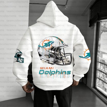 Unisex "Miami dolphins  " Graphic Streetwear Vintage Plush Hoodie