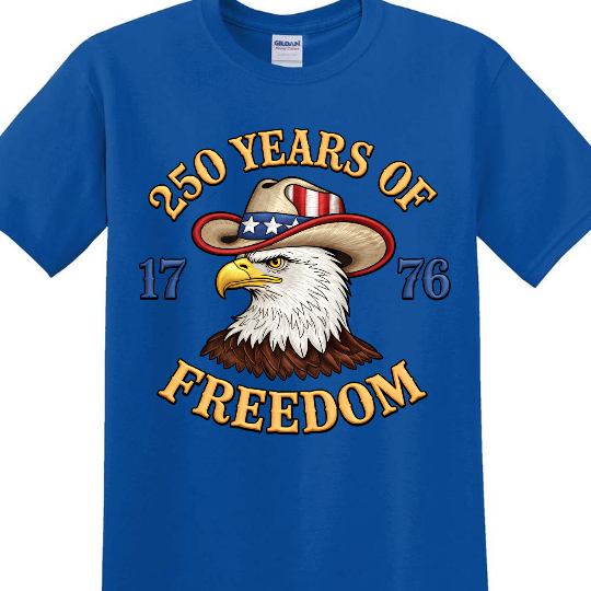 Faux Embroidery Patriotic Eagle Dark Shirt | USA 250 Years Of Freedom Shirt, Patriotic Tee 684492