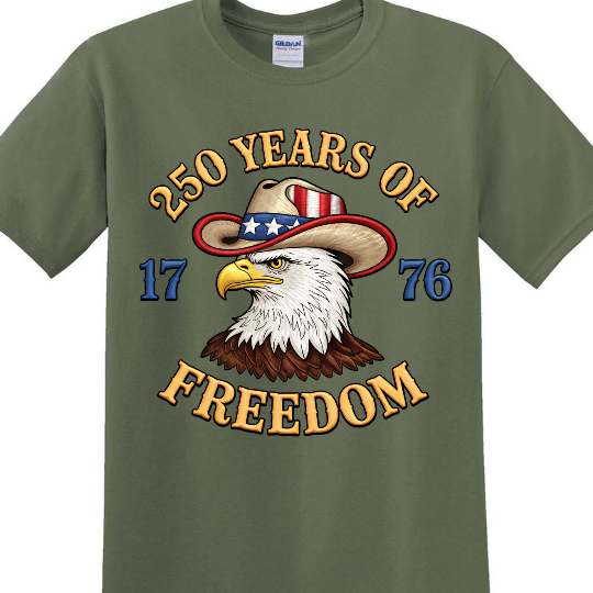 Faux Embroidery Patriotic Eagle Dark Shirt | USA 250 Years Of Freedom Shirt, Patriotic Tee 684492