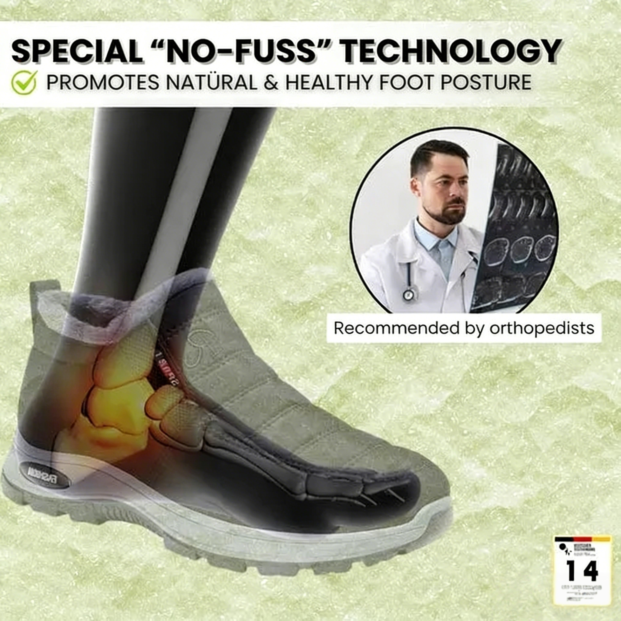 OrthoWinter---Ergonomic, Waterproof, Insulated Shoes for Autumn And Winter