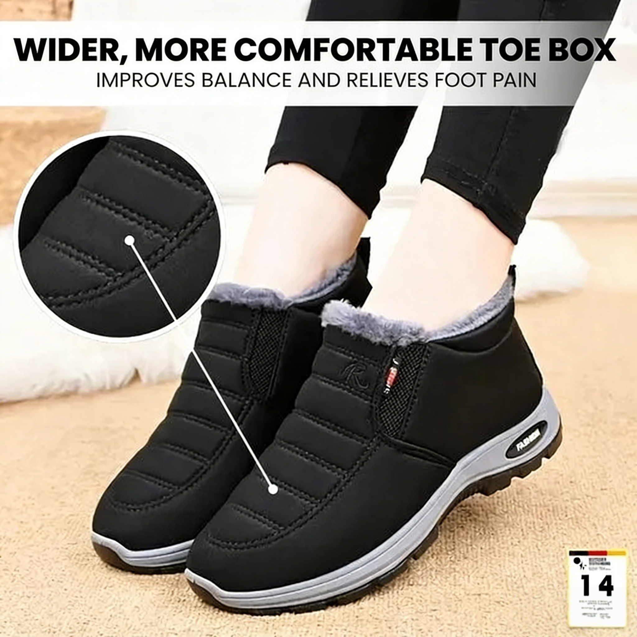 OrthoWinter---Ergonomic, Waterproof, Insulated Shoes for Autumn And Winter