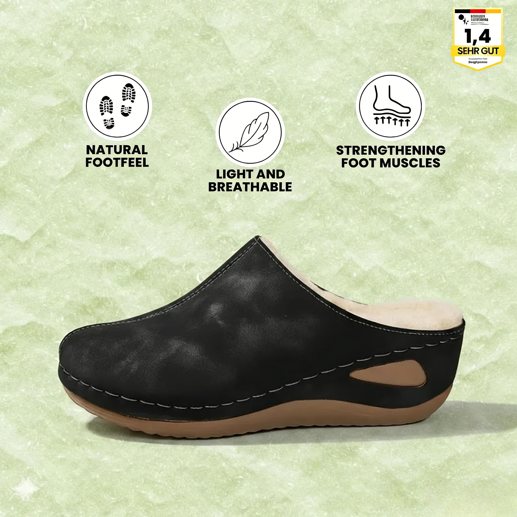 Vivastep - ergonomic and non-slip winter slippers for pain relief