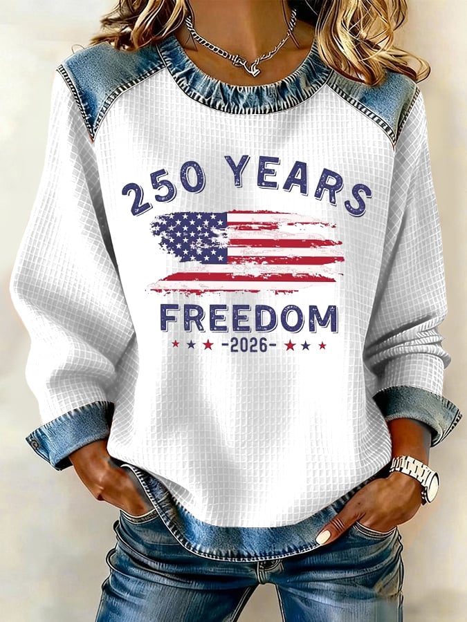 Women's 250th Anniversary USA Print Sweatshirt