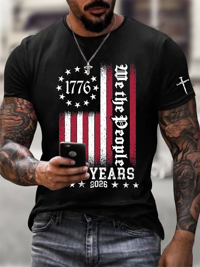 🎖️Men's Casual Printed Short-Sleeve T-Shirt