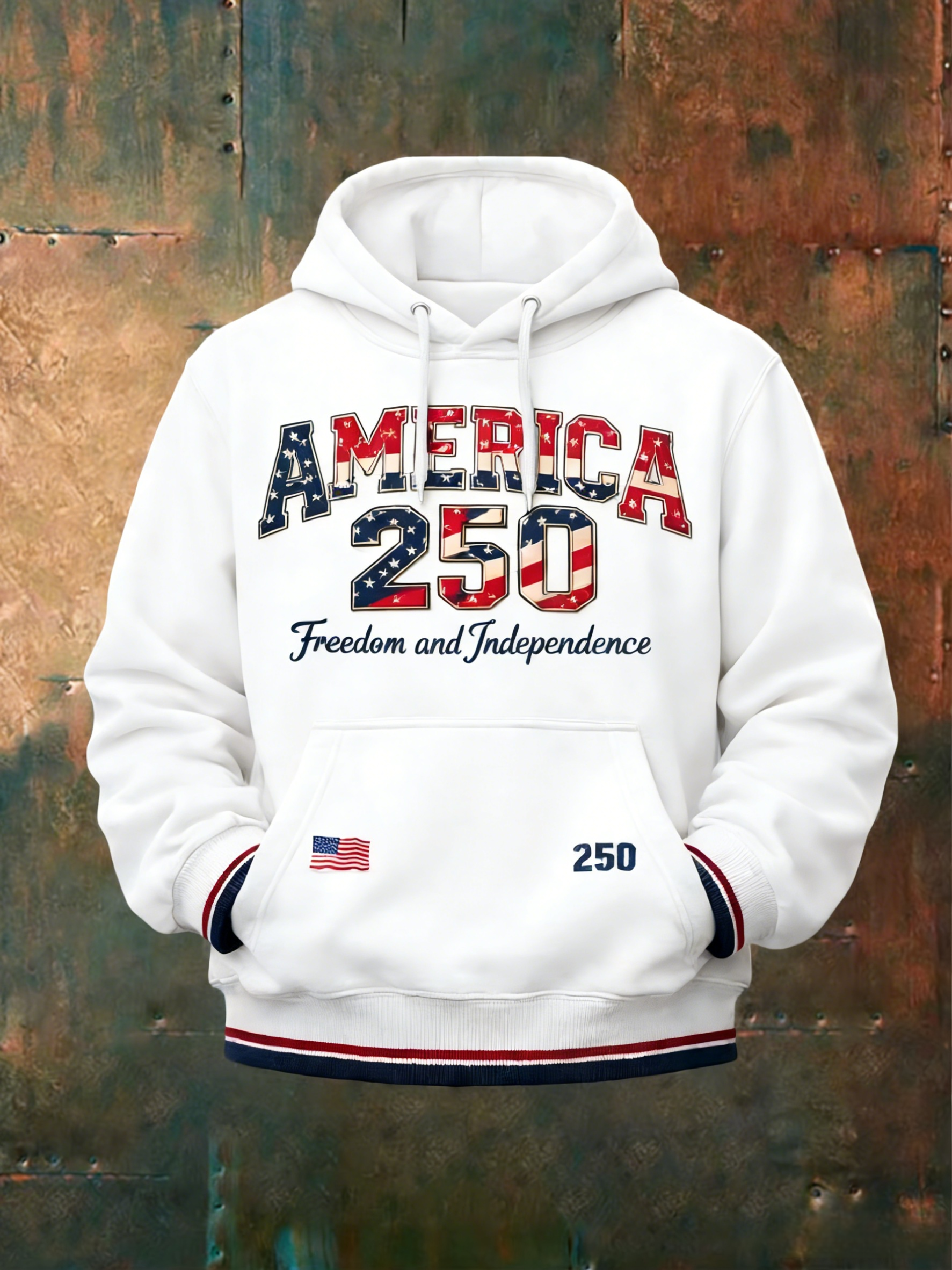 Unisex USA 250th Anniversary Print Hoodie