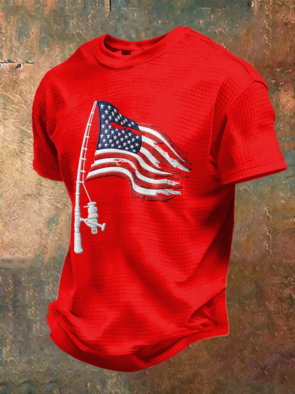 Men's Fishing Enthusiasts Print Short-Sleeve T-Shirt