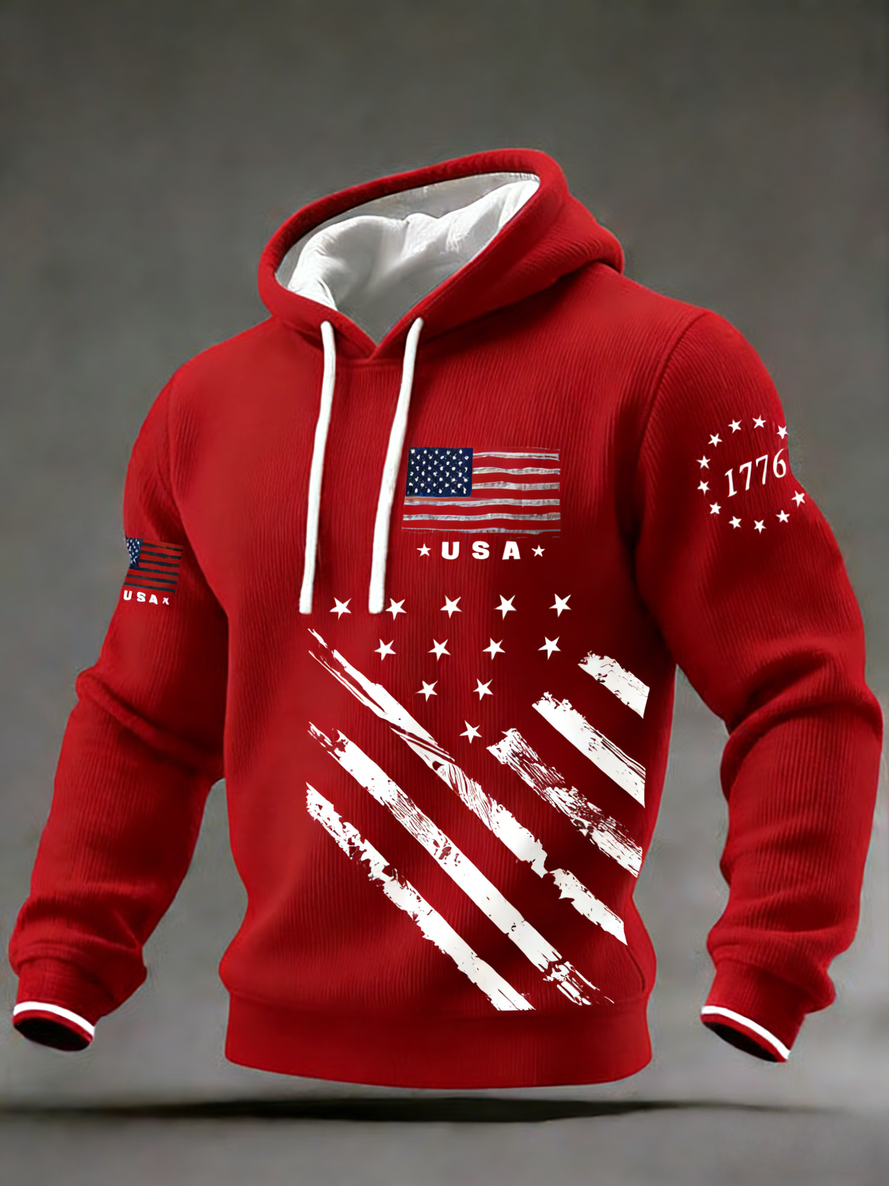 🎖️Men's  250th Anniversary USA Print Hoodie