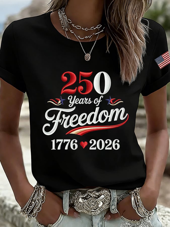 Women's  America 250th Anniversary Print T-Shirt