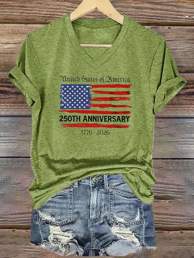 Women's Casual American 250 Commemorative T-shirt