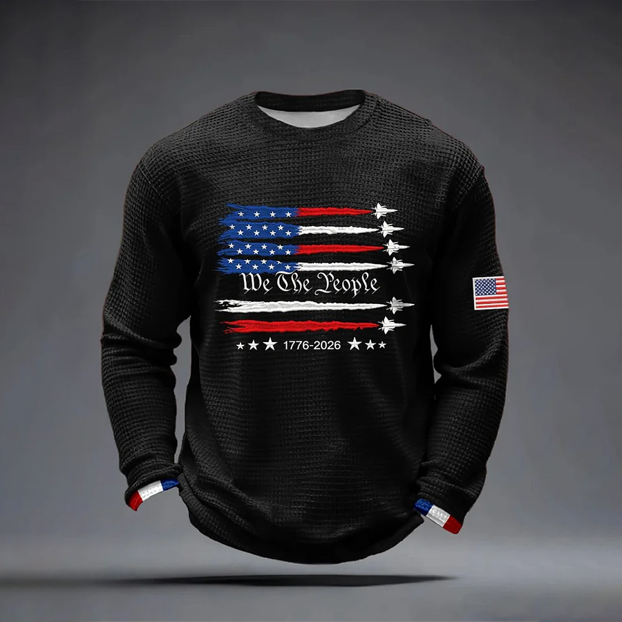 Men's USA 1776-2026 Printed Casual Top