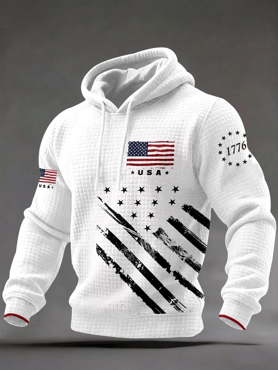 🎖️Men's  250th Anniversary USA Print Hoodie